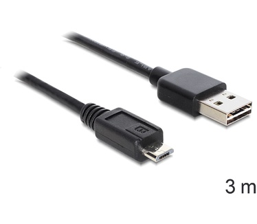Delock EASY-USB 2.0-A - USB 2.0 micro-B, 3m