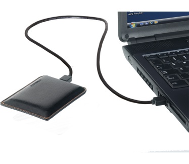 Freecom Mobile Drive XXS Leather 500GB Zwart