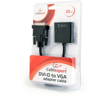 Gembird DVI-D - VGA Zwart