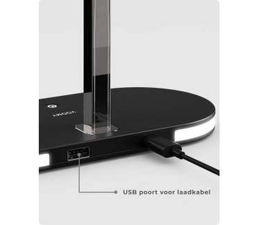 Voomy 5-in-1 Qi Draadloze Oplader - Magsafe Wireless Charger 15W - Iphone & Samsung - Inclusief Adapter & Kabel - Dimbaar Nachtlampje
