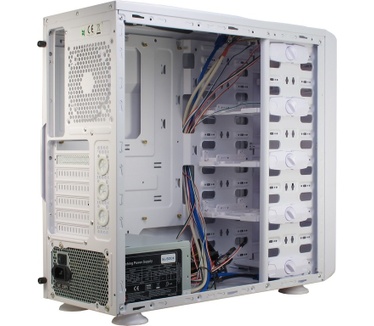 Inter-Tech SY-603 White met voeding