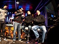 Gary Platner en John Lagrave tijdens de nachtelijke lancering van World of Warcraft: Cataclysm