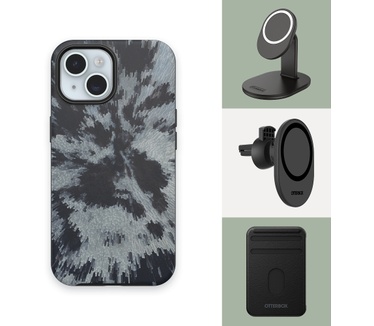 Otterbox Symmetry Series voor MagSafe voor iPhone 15, Burnout Sky (Black) (iPhone 15) Zwart