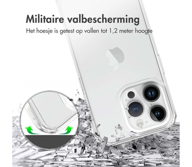 Accezz Xtreme Impact Backcover iPhone 15 Pro - Transparant