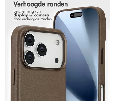 Accezz Leather Bookcase 2-in-1 met MagSafe