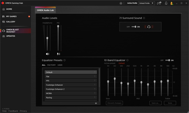 App HP Omen Blast