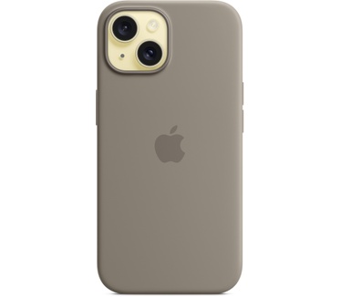 Apple Siliconenhoesje met MagSafe voor iPhone 15 - Klei