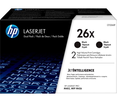 HP 26X originele high-capacity zwarte LaserJet tonercartridges, 2-pack