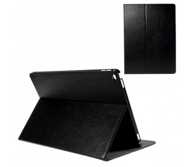 Kees Lederlook Portemonnee Hoes Apple iPad Pro - Zwart