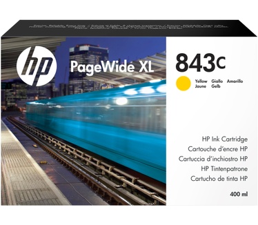 HP 843C PageWide XL gele inktcartridge, 400 ml