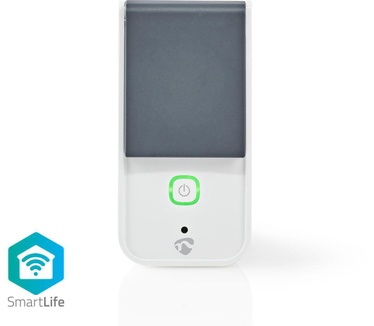 Nedis Wi-Fi Smart Stekker voor Buiten | Spatwaterbestendig | IP44 | Verbruiksmonitor | Schuko Type F | 16 A