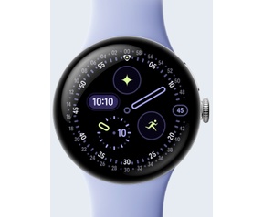 Google Pixel Watch 4, 41mm, Bluetooth, Zilver (Paars) - productfoto