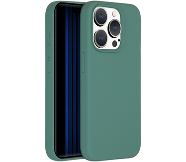 Accezz Liquid Silicone Backcover met MagSafe iPhone 15 Pro - Donkergroen