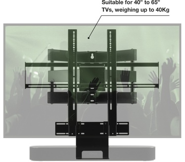 Flexson Cantilever Beugel - Beam/Playbar + TV tot 65 inch