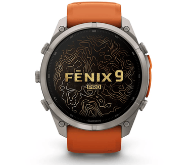Garmin fēnix 9 Pro, 51mm, Titanium (Oranje)