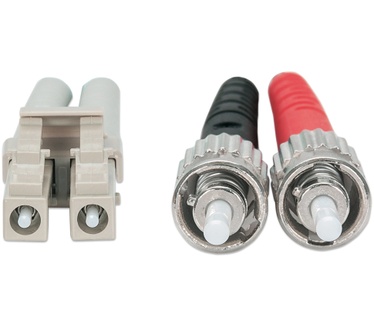 Intellinet ST/LC OM3 10 m Blauw, Grijs