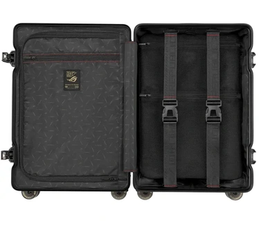 ASUS ROG ROG SLASH Hard-Case Luggage Edition 20 Trolley Harde schaal Zwart Polycarbonaat (PC) Goud, Zwart