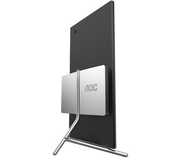 AOC U32U1 Zilver, Zwart