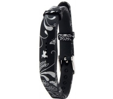 qMust Vervangende Armband voor Fitbit Flex 2 - witte bloemen