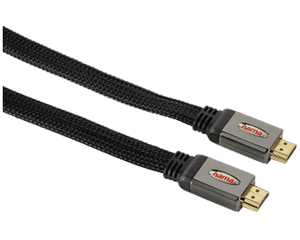 Hama  HDMI flat nylon aansluitkabel 1,5 meter