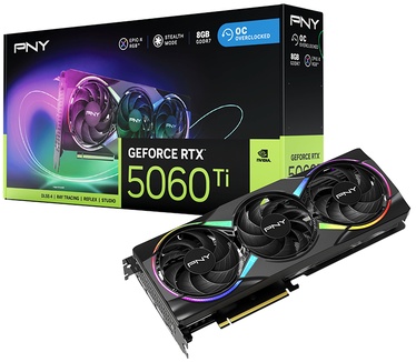 PNY GeForce RTX 5060 Ti 8GB EPIC-X RGB Overclocked Triple Fan