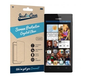 Just in Case Just in Case Screen Protector Huawei Ascend P2 - 3 stuks - Crystal Clear