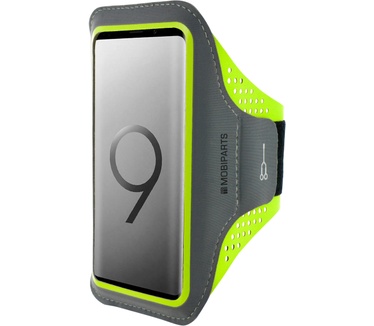 Mobiparts Comfort Fit Sport Armband Samsung Galaxy S9 Neon Green