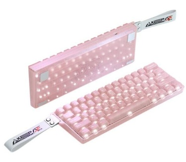 Dareu COOL 60 Pink-clear 60% ICE Blade Magnetische Switch 8K Hz Hall Effect Hotswap RGB Engelse Gaming Toetsenbord