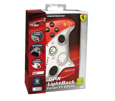 Thrustmaster GPX LightBack Ferrari F1 Edition Rood, Wit, PC, Xbox 360