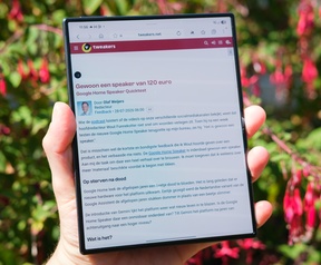Samsung Galaxy Z Fold8 - Website verticaal vs. horizontaal