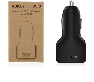 Aukey Autolader CC-S3 - 2 USB poorten 2.4A*2