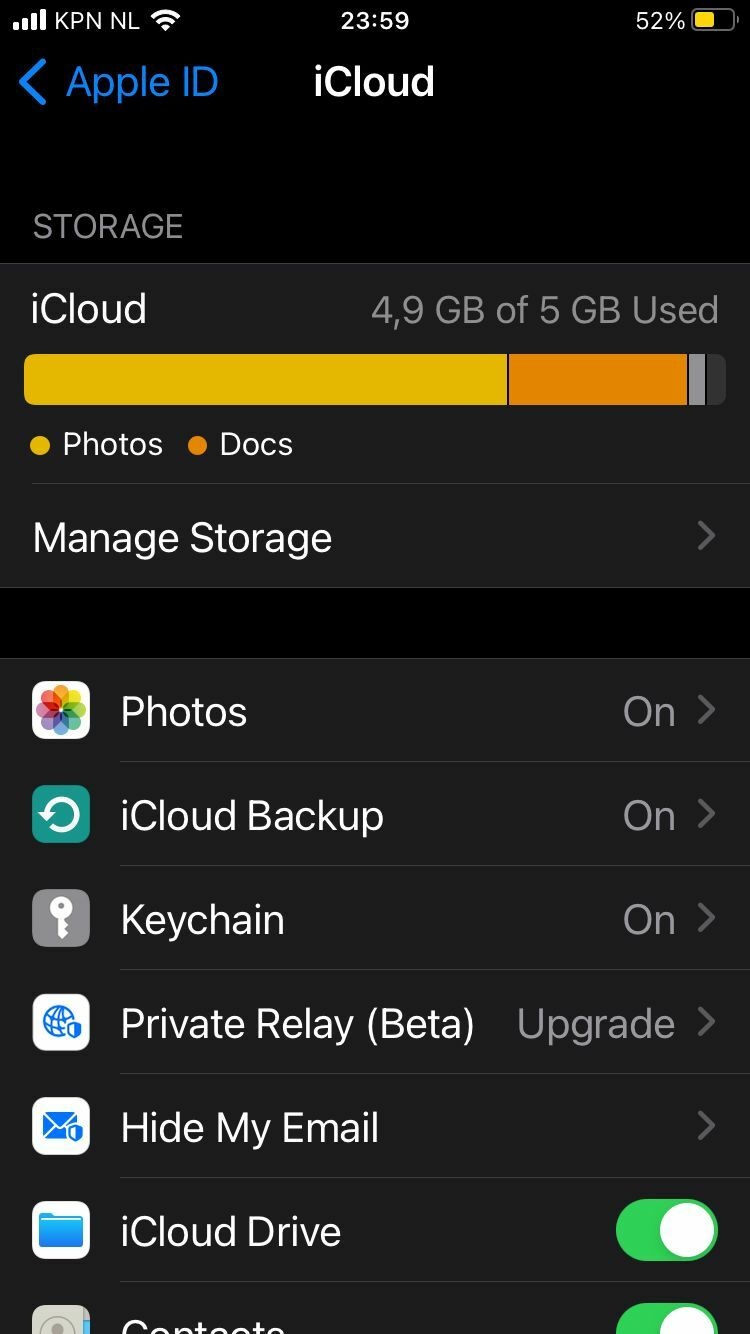 Icloud Drive neemt teveel opslag in iPhones, iPads en Apple Watch GoT