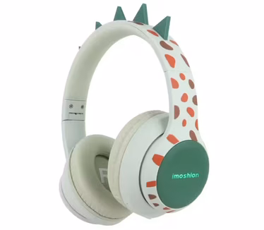 Imoshion Draadloze Kinderkoptelefoon, Dino Bruin, Oranje