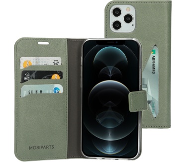 Mobiparts Classic Wallet Case Apple iPhone 12/12 Pro Stone Green