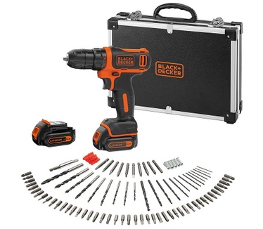 Black & Decker BDCDD12 + extra accu + accessoires set