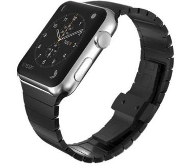 qMust 316L Metalen Watchband voor Apple Watch 38mm - zwart