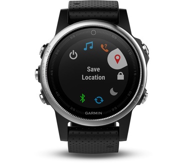 Garmin Fenix 5S (42mm, standaard glas) Zilver (Zwart)