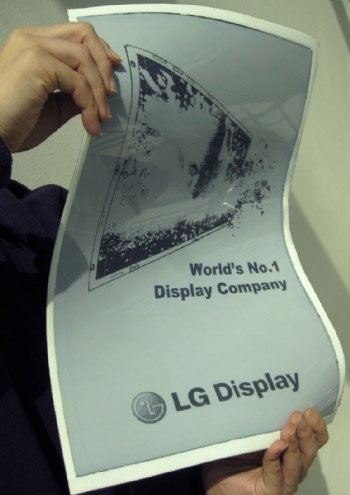 LG flexibel e-paper tabloid formaat