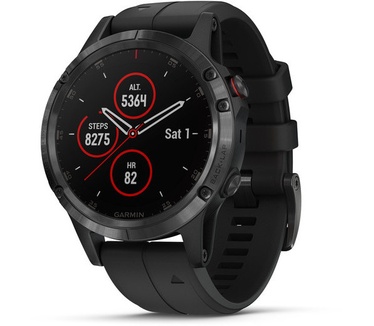 Garmin Fenix 5 Plus (Sapphire glas) Zwart (Zwart)
