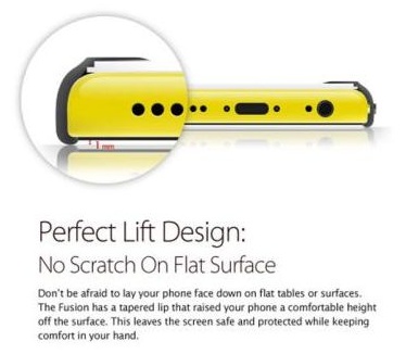 Ringke Fusion Apple iPhone 5C hoesje doorzichtig Black
