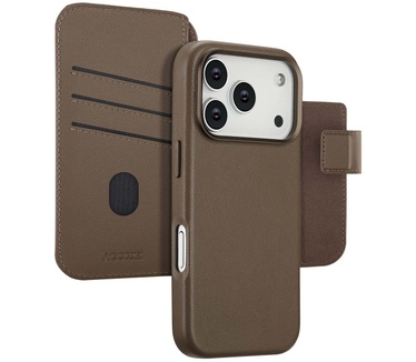 Accezz Leather Bookcase 2-in-1 met MagSafe