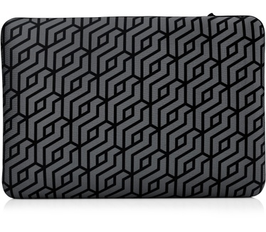 HP 14" Neoprene Reversible Sleeve Grijs, Zwart