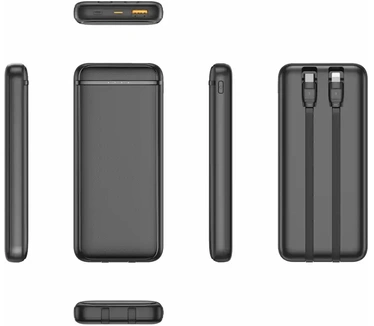 Denver Powerbank 10.000 mAh - Snellader 20W - LED Indicator - USB-C / USB-A / Lightning - Universele Powerbank - Geschikt voor o.a. Android & iphone - PQCA10320