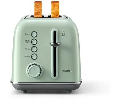Buydeem DT620 Retro 2-Slice Toaster Groen