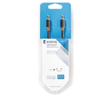 Konig 2 m, RCA male/RCA male
