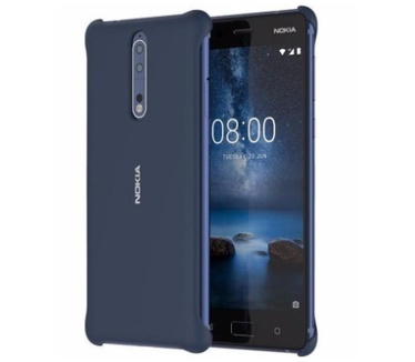 Nokia 8 Soft Touch Case Blauw