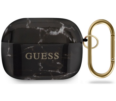 Guess Marble Case voor Apple Airpods Pro - Zwart  Zwart
