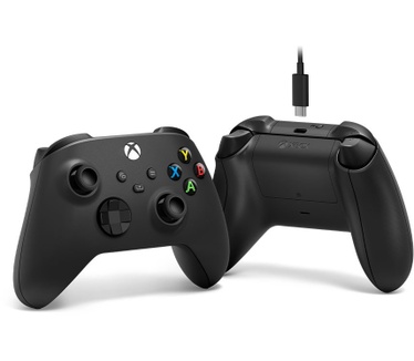 Microsoft Xbox draadloze controller (2020) + USB-C kabel voor Windows 10 Zwart