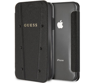 Guess Kaia Book Case voor Apple iPhone XS Max (6.5") - Zwart  Zwart