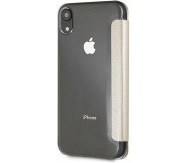 Guess IriDescent Book Case voor Apple iPhone XR (6.1") - Goud Goud